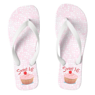 Chanclas Pastel rosa dulce 16 16º cumpleaños
