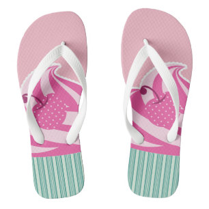 Chanclas Pastel rosado de torta rosada