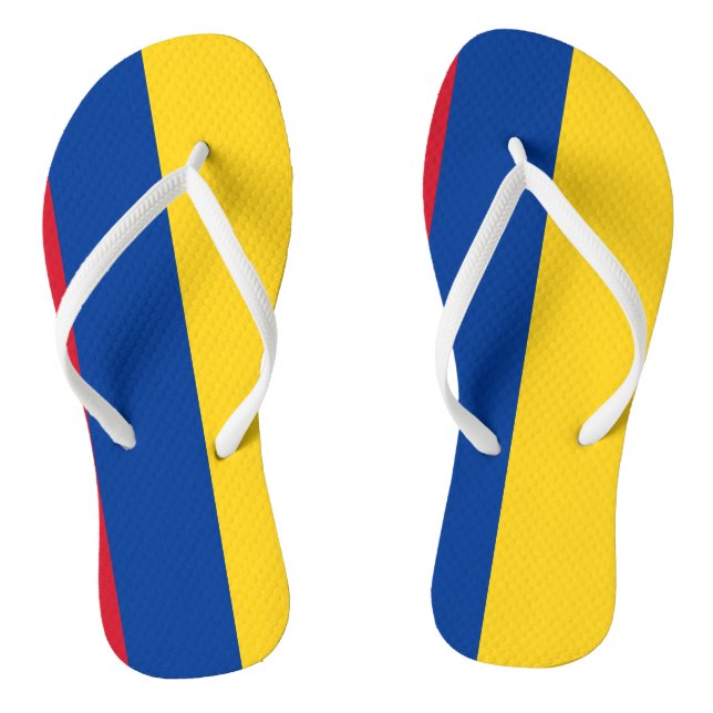 Chanclas Patriótico colombiano de bandera colombiana (Plantilla)