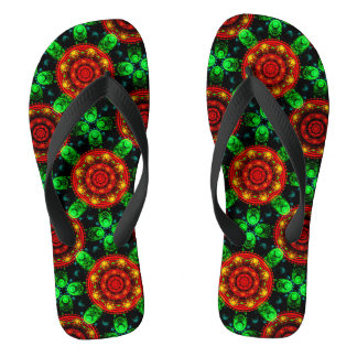 Chanclas Patrón abstracto boho elegante moderno floral #504