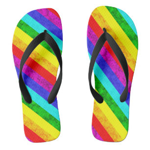 Chanclas Patrón abstracto del arco iris