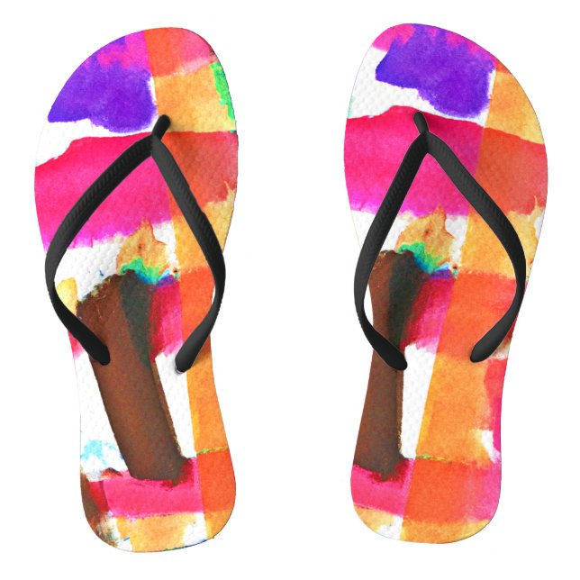 Chanclas Patrón abstracto dinámico en el arte (Plantilla)