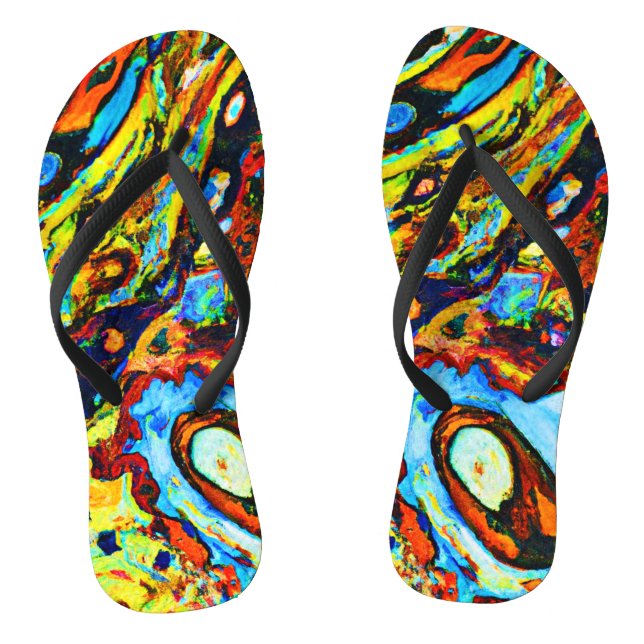 Chanclas Patrón abstracto impresionante (Plantilla)