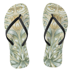 Chanclas Patrón Antiguo de Granada William Morris Lily