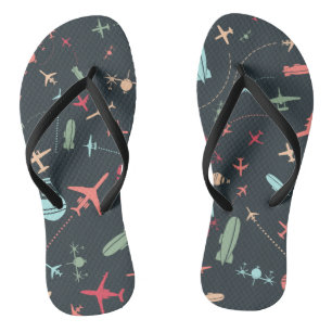 Chanclas Patrón avión negro y avión
