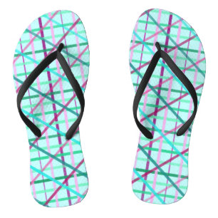 Chanclas Patrón azul y Rosa controlado