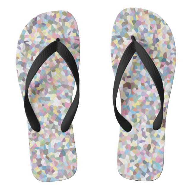 Chanclas Patrón Colorido de Cristal (Plantilla)