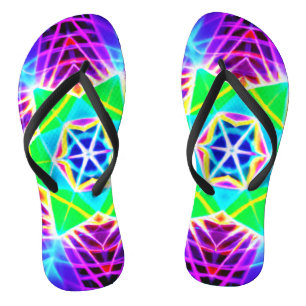 Chanclas Patrón Colorido y Vívido