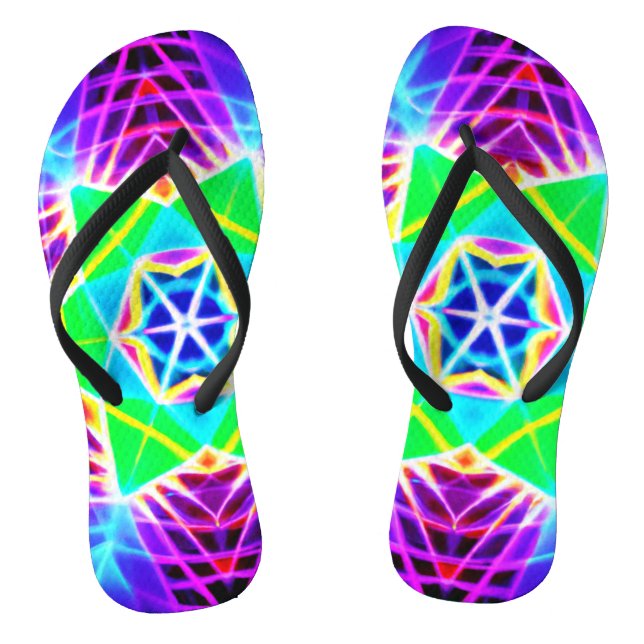 Chanclas Patrón Colorido y Vívido (Plantilla)