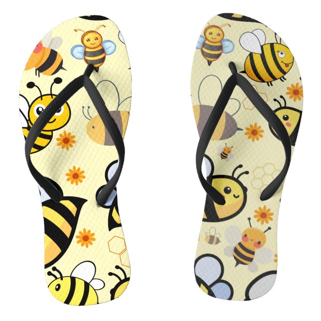 Chanclas Patrón de abejas: diseño asombroso inspirado en el (Plantilla)