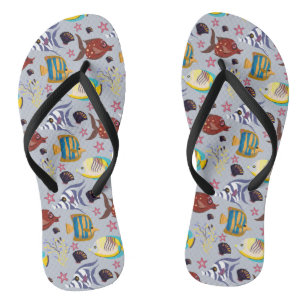 Chanclas Patrón de animales acuáticos   vida subacuática de