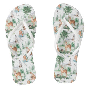 Chanclas Patrón de animales de Woodland Baby
