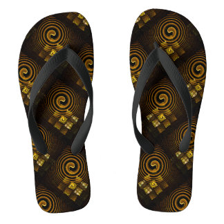 Chanclas Patrón de arte abstracto boho elegante moderno dor