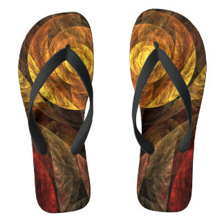Chanclas Patrón de Arte Abstracto Floral Moderno de Flor So