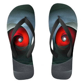 Chanclas Patrón De Arte Resumen Artístico Moderno De Swirl