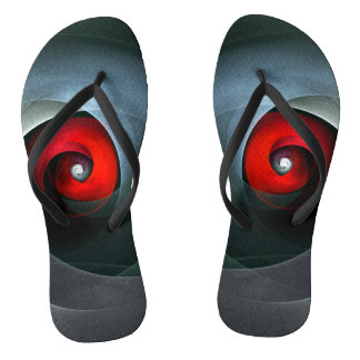 Chanclas Patrón De Arte Resumen Artístico Moderno De Swirl