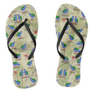 Chanclas Patrón de aves de Takahe NZ