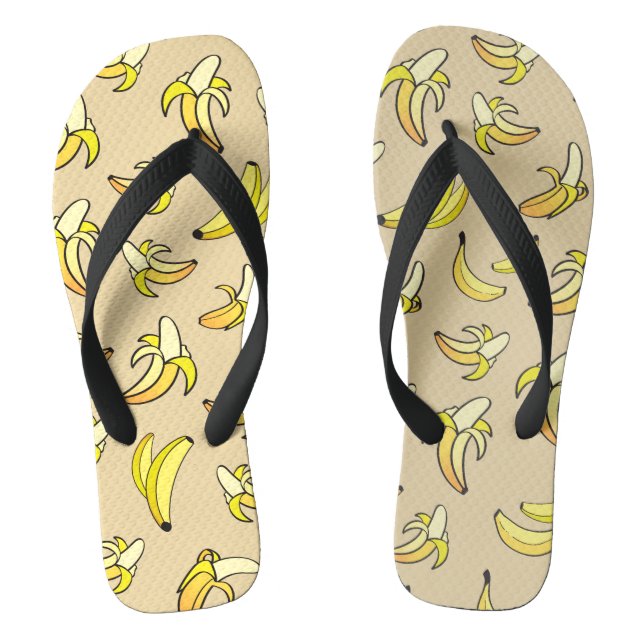 Chanclas Patrón de banana (Plantilla)