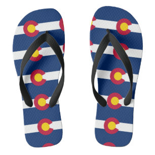 Chanclas Patrón de bandera del estado de Colorado
