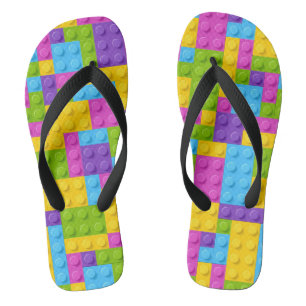 Chanclas Patrón de bloques de construcción de plástico