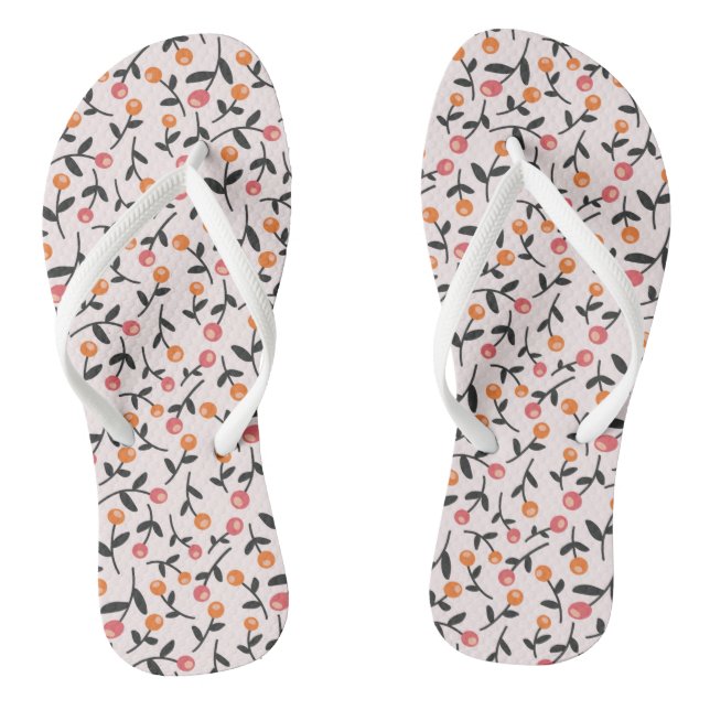 Chanclas Patrón de brote floral boho (Plantilla)