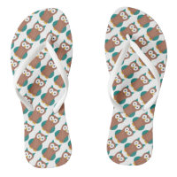 Patrón de búho azul marrón Pájaros de impresión Fl