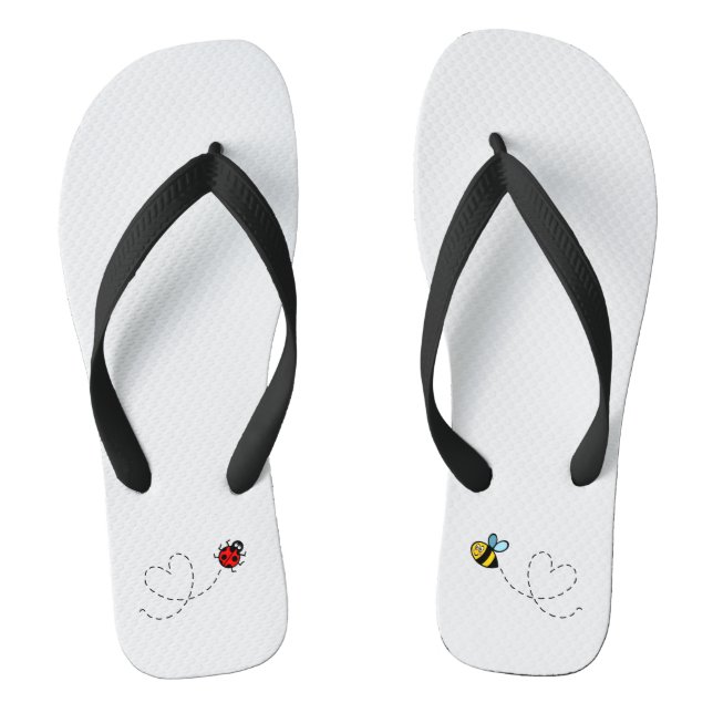 Chanclas Patrón de Bumblebee y Ladybird ocupado (Plantilla)
