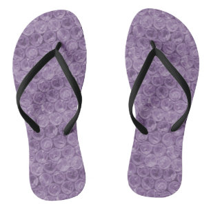 Chanclas patrón de burbujas de plástico morado