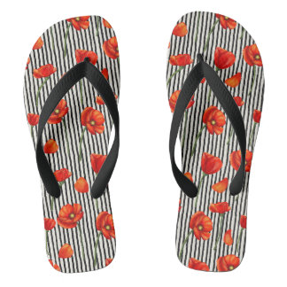 Chanclas Patrón de cachorros y rayas