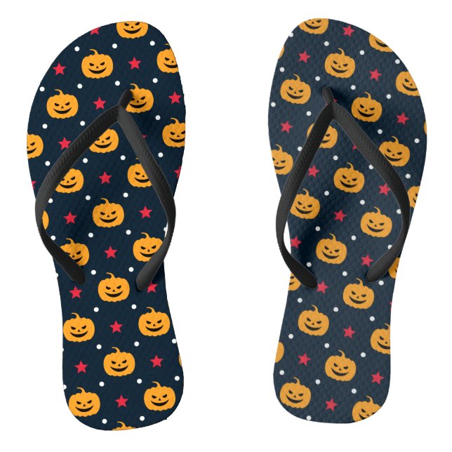 Chanclas Patrón de calabaza Halloween Seamless (Plantilla)