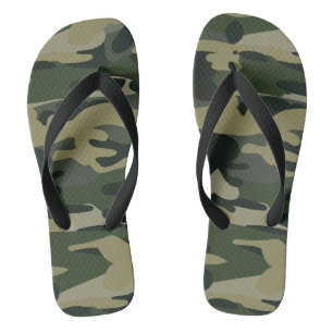 Chanclas Patrón de camuflaje de bosque táctico militar