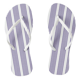 Chanclas Patrón de cinco rayas ultravioleta y blanca