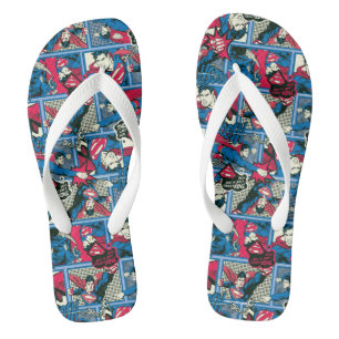 Chanclas Patrón de cómics de Superman