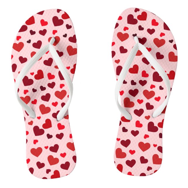 Chanclas Patrón de Corazones Cutos (Plantilla)