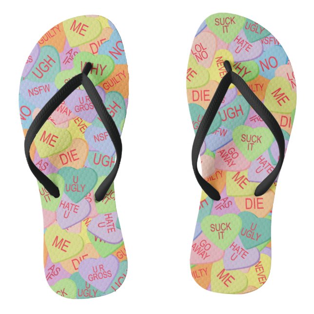 Chanclas Patrón de Corazones de Vela - SFW (Plantilla)