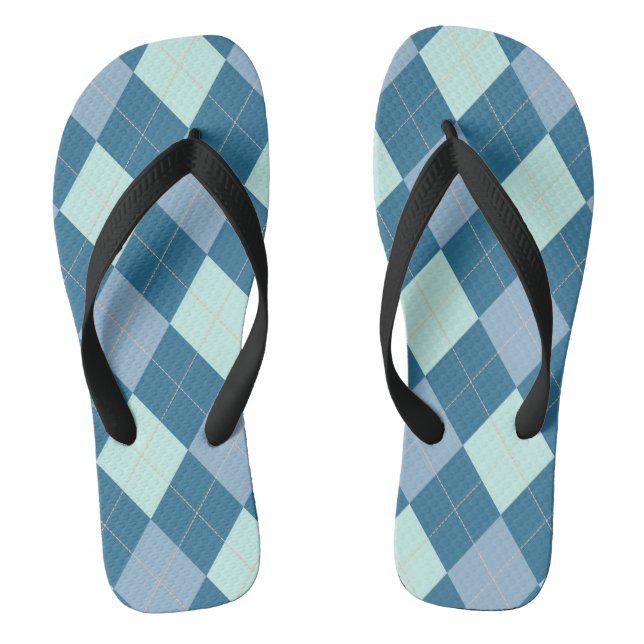 Chanclas Patrón de cosecha de arglos azules (Plantilla)