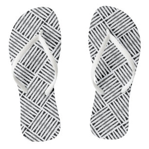 Chanclas Patrón de crosshatch de Clarinet