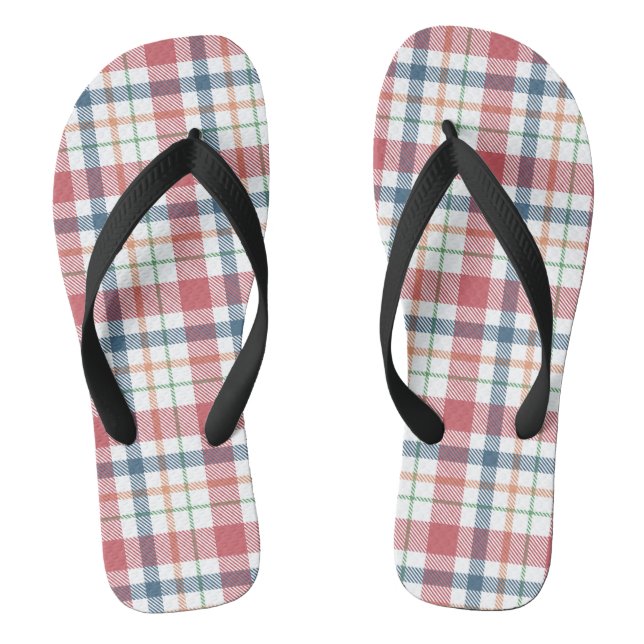 Chanclas Patrón de Cuadro Clásico (Plantilla)