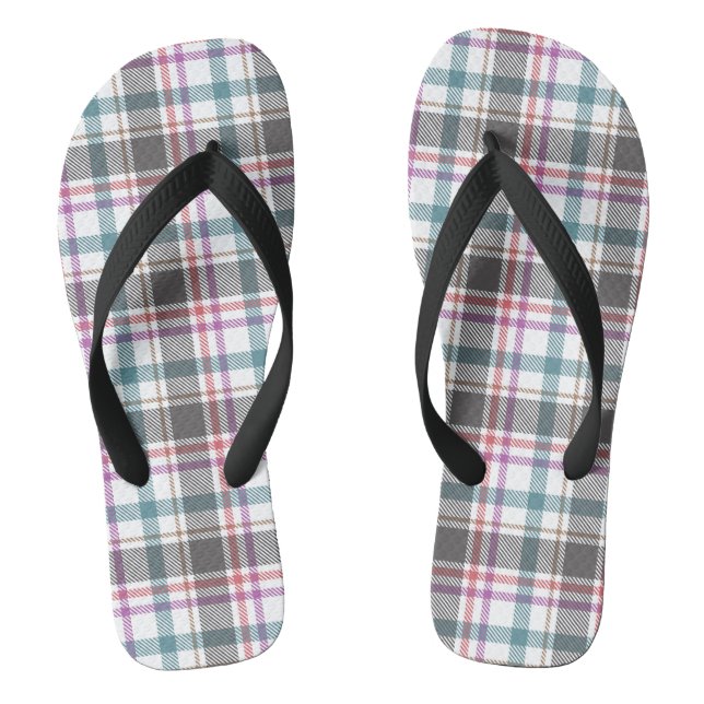 Chanclas Patrón de Cuadro Clásico (Plantilla)