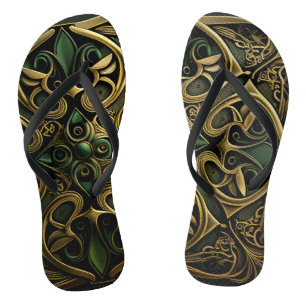 Chanclas Patrón de Decoración de Plantas Ornamentales de Br