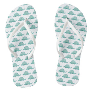 Chanclas Patrón de dinosaurio Stegosaurus