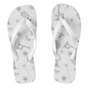 Chanclas patrón de doodle 2