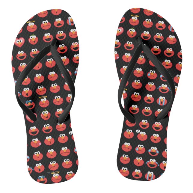 Chanclas Patrón de Emoji Elmo (Plantilla)