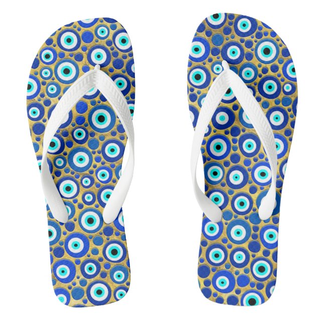 Chanclas Patrón de Encanto Ojo Mal (Plantilla)