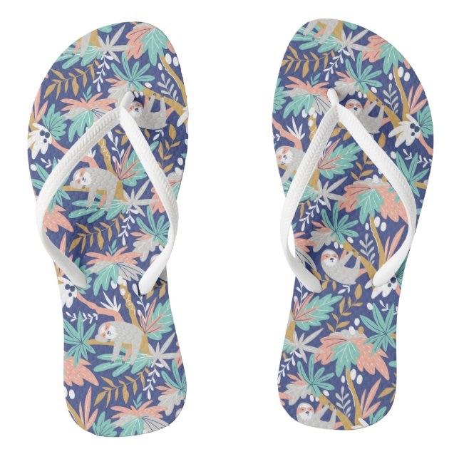Chanclas Patrón de eslora azul tropical (Plantilla)