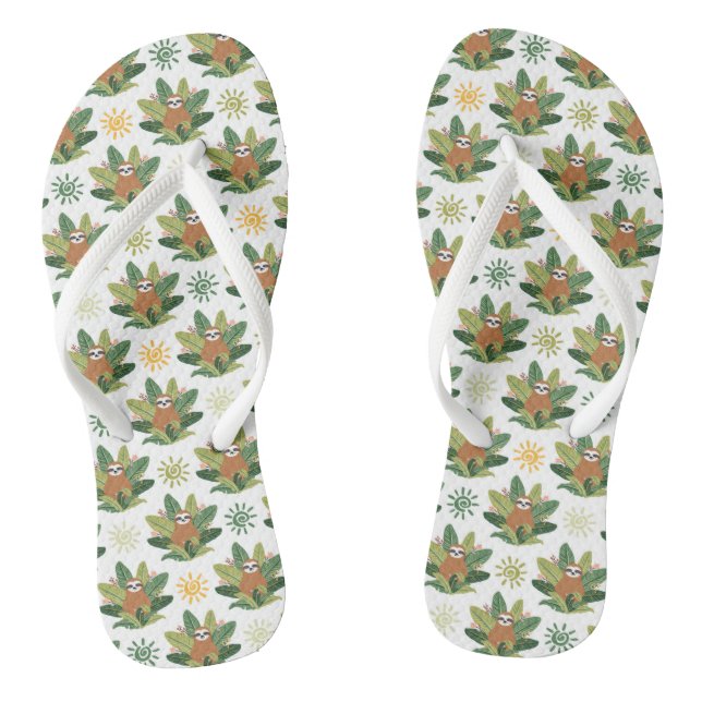 Chanclas Patrón de espuma tropical (Plantilla)