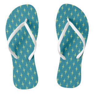 Chanclas Patrón de estrella de la era atómica retro