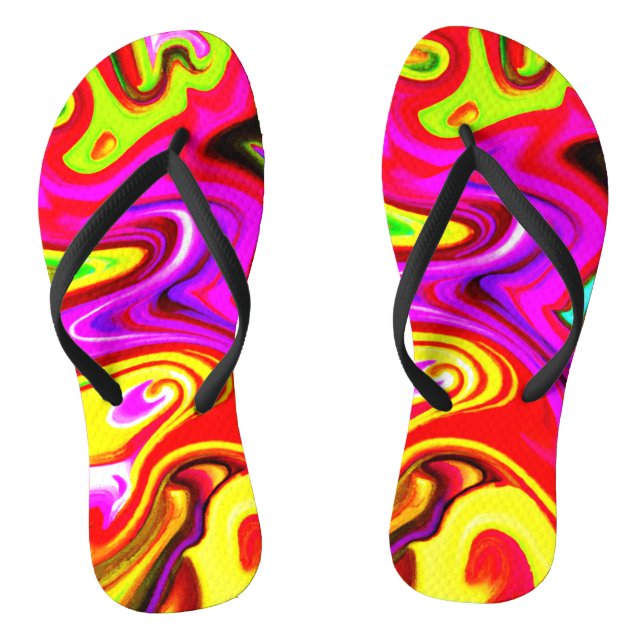 Chanclas Patrón de explosión de color (Plantilla)