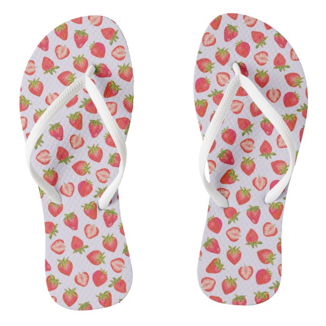 Chanclas Patrón de fresa de verano (Plantilla)