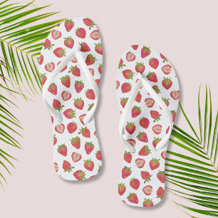 Chanclas Patrón de Fresa de Verano